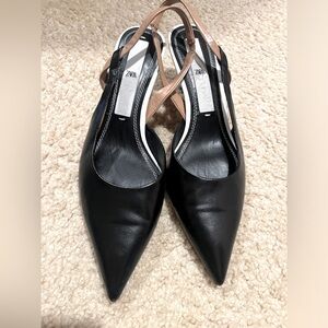 EUC Zara sling back pumps